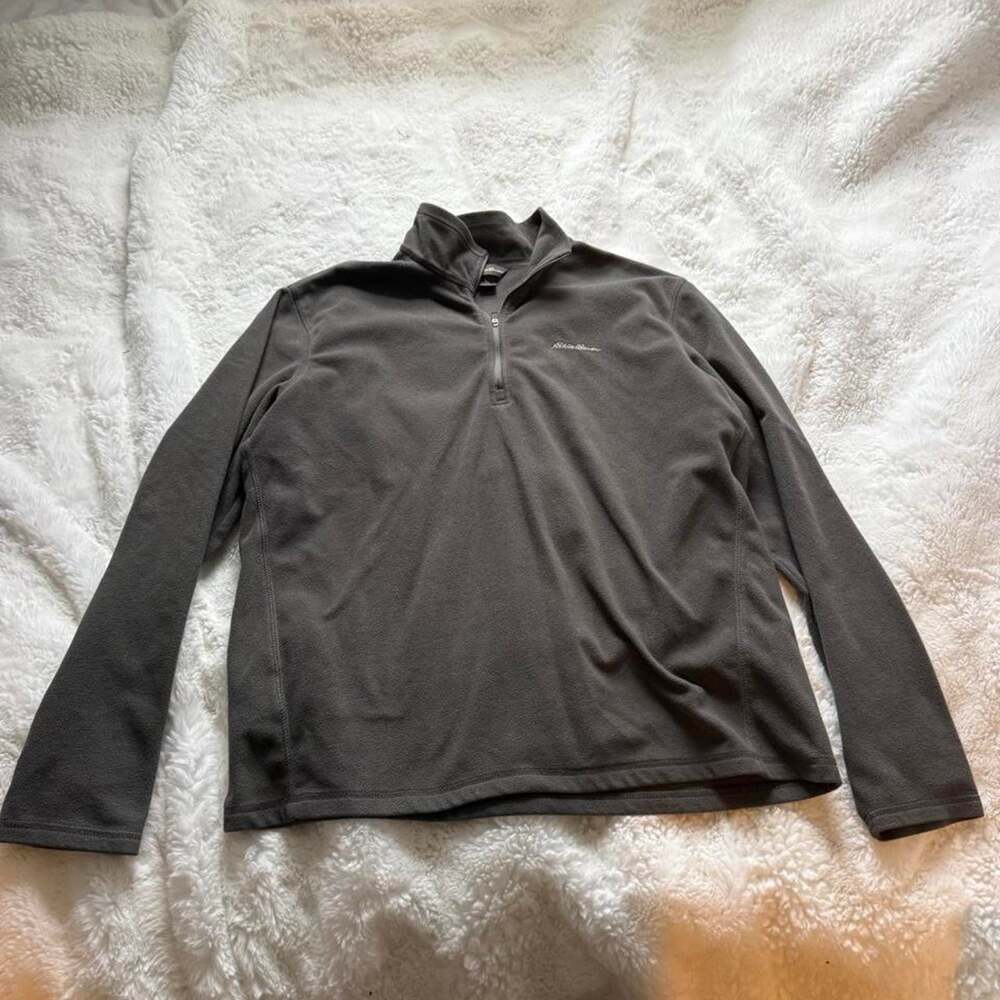 Eddie bauer gray quarter zip